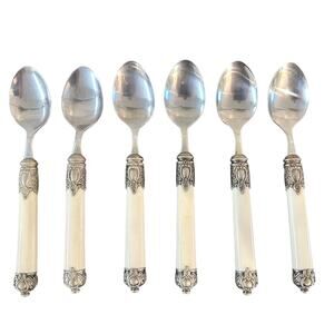 Hampton Silversmiths 'San Remo' Flatware Stainless Ivory Teaspoons-Set of 6